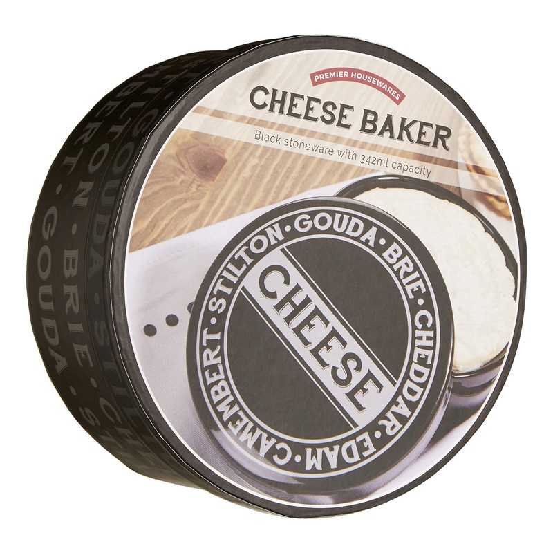 Premier Housewares 722983 Black Cheese Baker, 13 x 13 x