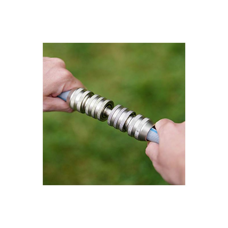 Flopro Professional Metal Double Male Hose Connector, Chrome