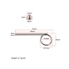 Alnicov 75mm Trumpet Valve Slide Finger Ring and screw for