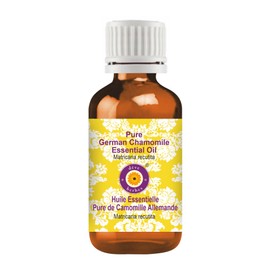 Deve Herbes Pure German Chamomile Essential Oil (Matricaria recutita) Natural Therapeutic Grade Steam Distilled 2ml (0.06 oz)