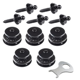 New Marine Tenax Buttons Black 5 Tops + 5 Lower Parts Tapping Screws 4.2 x 16 mm + 1 Tenax Key