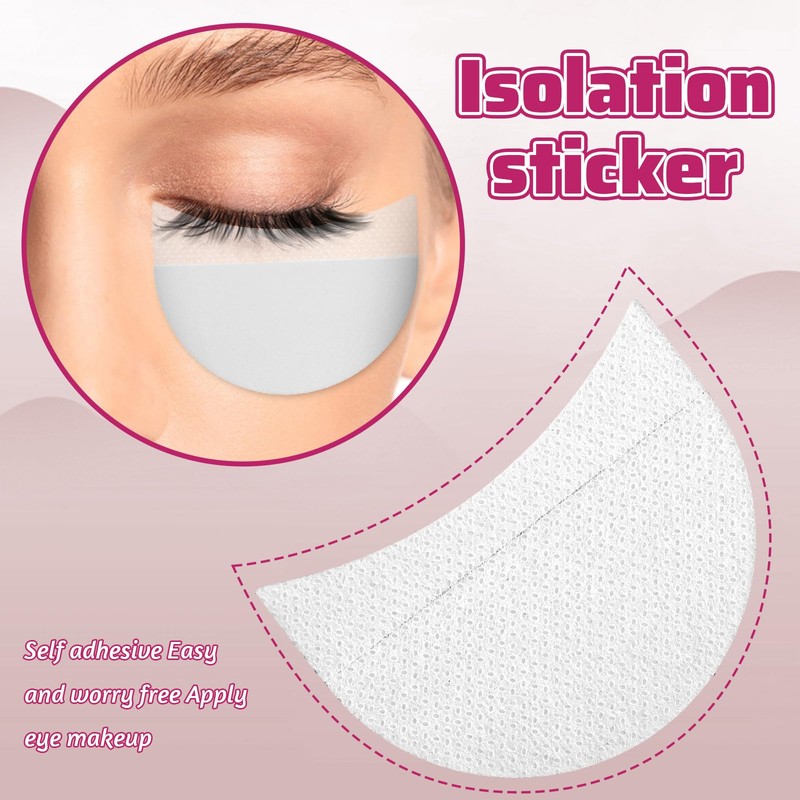 JJUNW 200 Pcs Eyeshadow Shields, Lint Free Eyeshadow Shield Gel