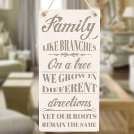 Family Like Branches On A Tree We Grow in Different Directions Yet Our Roots Remain The Same - Handmade Shabby Chic Wooden Sign/Plaque