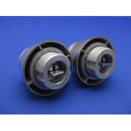 kaba-ace 3238 Replacement Cylinder for KabAce LD,BH,DZ, 2 Identical Specifications, 6 Genuine Keys, Silver Color