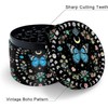 2.5 Inch Grinder, Boho Spice Kitchen Grinder - Black Butterfly