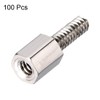 sourcing map 4#-40 5+8mm F/M Brass Hex Standoff Spacer Screws