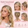 Ipetboom Clips De Pelo Estrella Plateados - 20 Piezas Broches