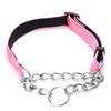 PUROAYET Martingale Dog Collar Wide 2.5CM(0.98inch) Reflective Nylon with Stainless