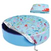 Docuwee Round Pool Cover 71", Foldable Kiddie Solar Cover Fit