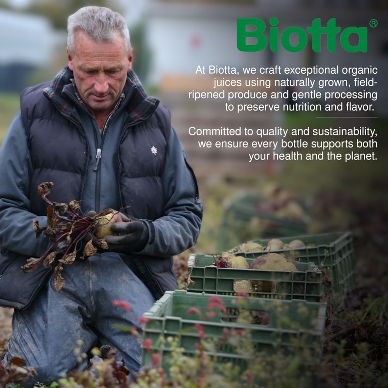 Biotta Organic Beet Juice - 100% Vegetable Juice for Energy,