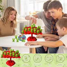 Shyllin Children's Balance Board Game, Math Balance Toy, Frog Balance Tree Game, Frog Balance Tree Toy, Maths Montessori Toy, Counting Balance Tree, Interactive Balance Game