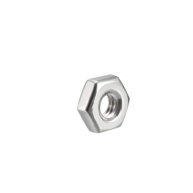 sourcing map Hex Nuts, 8#-32 Coarse Thread Hexagon Nut, Stainless