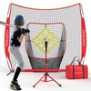 SIYALAICH Portable Baseball Net & Softball Net 7 ftx7 ft,Baseball