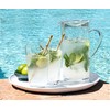 Abode Homewares Montana Cocktail Pitcher with Lid, Indoor/Outdoor, Clear, 60