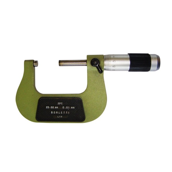 BORLETTI MELN/2 W centesimale Outside Micrometer, Field of Size 25