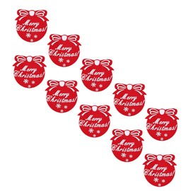 CAXUSD 10pcs Christmas Felt Coasters Decorative Cup Mats Adorable Patterns Water Cup Pads for Dinner Table