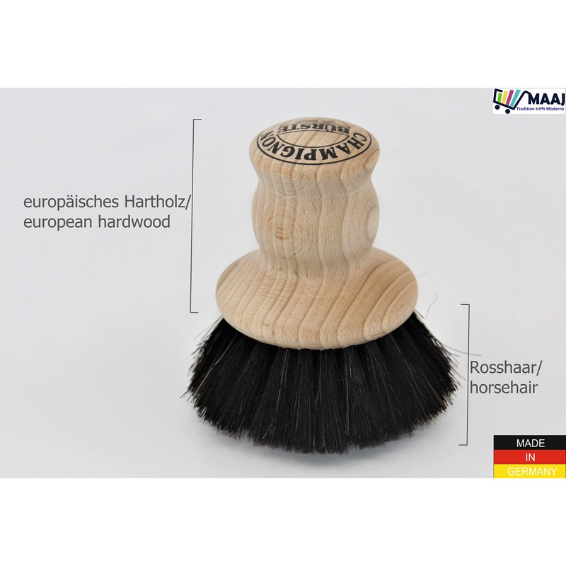 MAAJ CHAMPIGNON BRUSH / Mushroom Brush / Pot Brush Wood