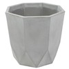 Sunnydaze Modern Faceted 14.75" Polyresin Geometric Planter - Flower Pot