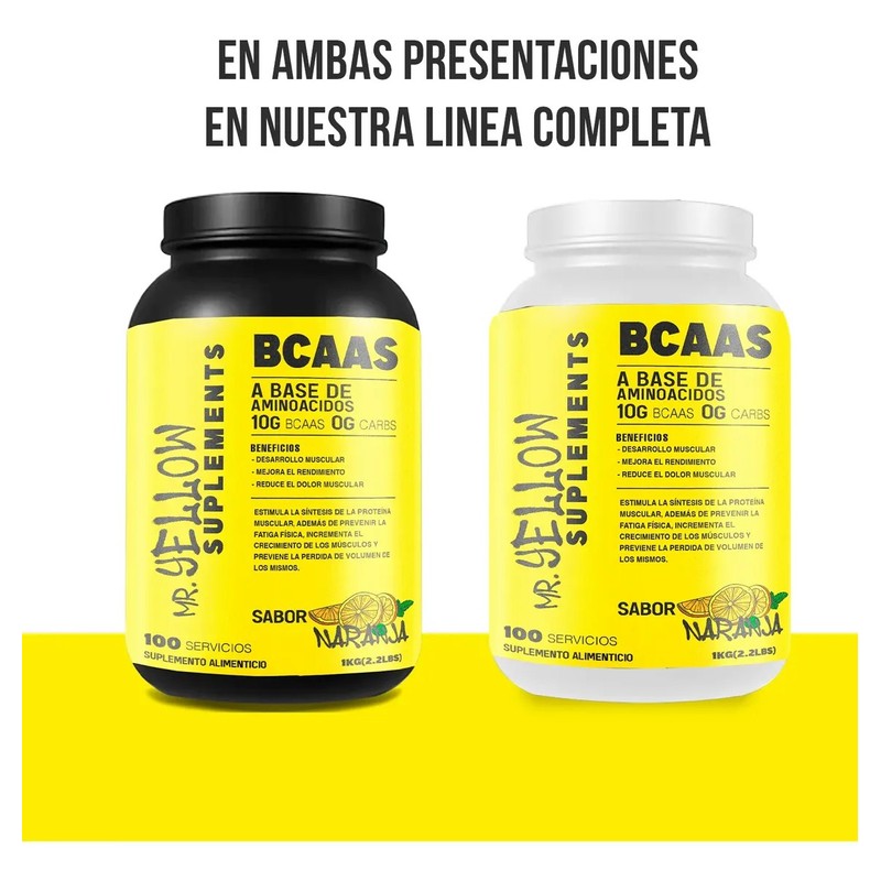 Aminoácidos 1kg En Polvo Mr. Yellow 100servicios Varios Sabo