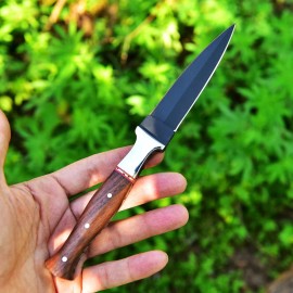 Damascus 9” D2 TOOL HANDMADE DOUBLE-EDGED DAGGER HUNTING BOOT KNIFE LIMITED EDITION EDC