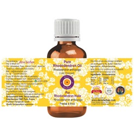 Deve Herbes Pure Rhododendron Oil (Rhododendron anthopogo) Cold Pressed 10ml (0.33 oz)