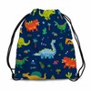 Sotunad Cartoon Pattern Drawstring Backpack Collection of Cute Dinosaurs Tree