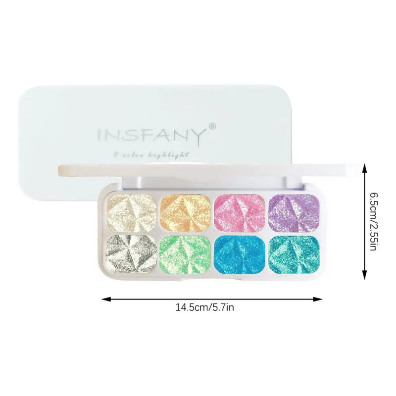 . Máscara De Ojos Con Paleta De Camaleones, Holográfica,