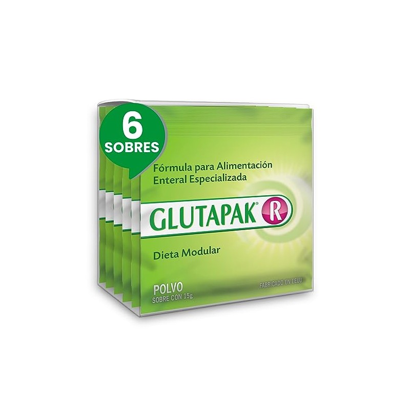 Glutapak-R, Pack c/ 6 sobres con 15g cada uno. Probiótico