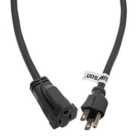 Watson AC Power Extension Cord (16 AWG, Black, 50')