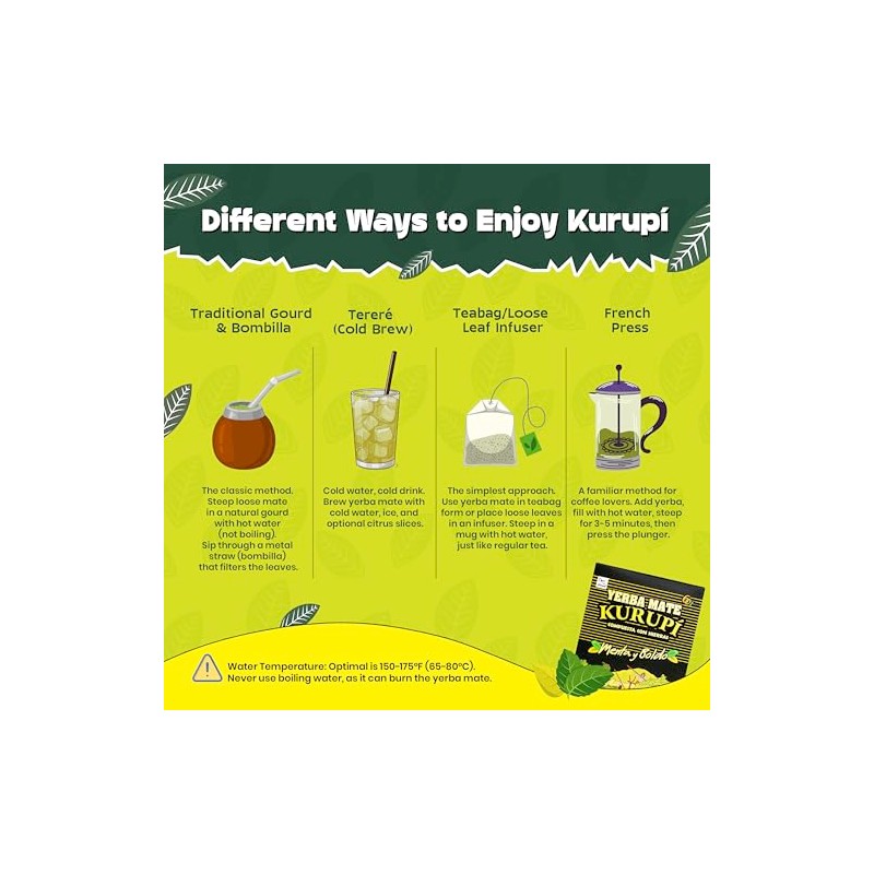 Kurupi Menta Boldo Yerba Mate 500 g (1.1 lbs)
