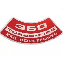g store Camaro Chevelle Nova Impala 350 240 Horsepower Air Cleaner Decal