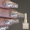 Divock Divok DG02 Platinum Gold Glitter Gel Single Item /