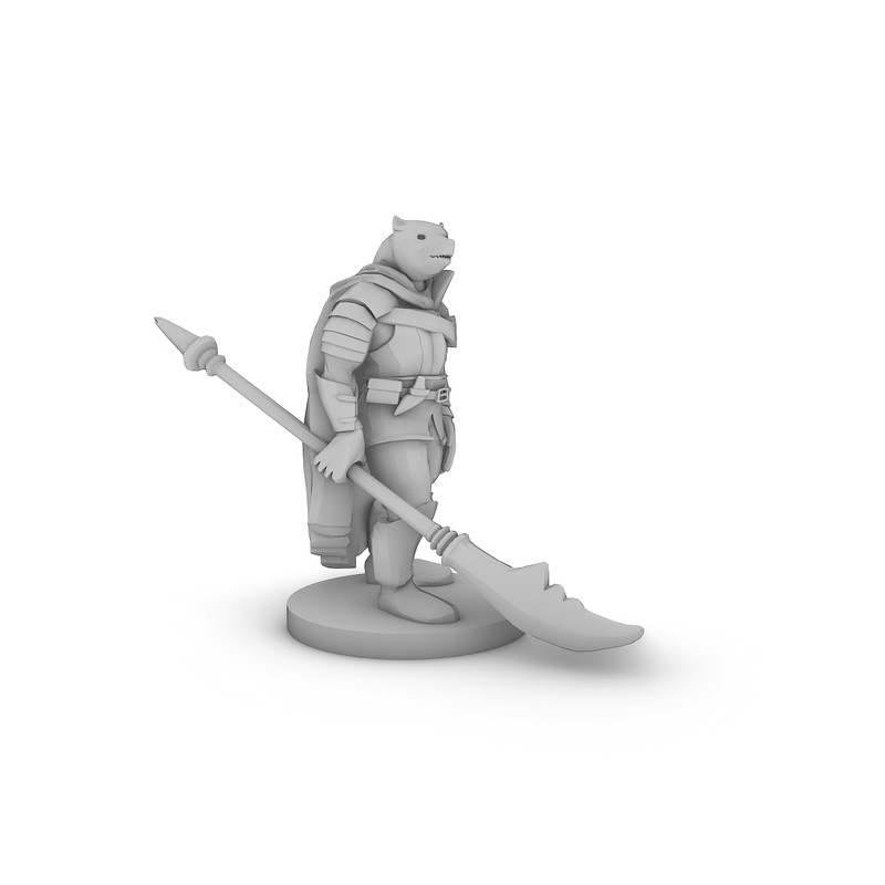 Werebear Knight Tabletop DND Gaming Miniature