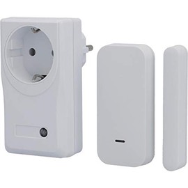 UNITEC Radio Exhaust Control with Window Contact Switch and Magnetic Contact | Radio Socket | Radio Exhaust Control