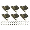 sourcing map Cabinet Kitchen Inset Hinges, 6Pcs 1/2" Overlay Semi-Concealed