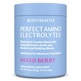 PerfectAmino Electrolytes - Complete Electrolyte Powder with Perfect Amino, Sugar Free (50serv) (Mixed Berry 30 Servings)