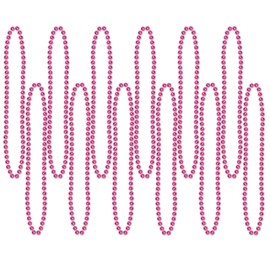 Beistle S50570CAZ3, 36 Piece Party Beads, 33" (Cerise)