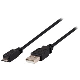 Ativa® USB-A to Micro-USB Charging Cable, 6’, Black, 26890