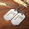 Cupimatch Men Military Army Style Polished Stainless Steel Dog Tag