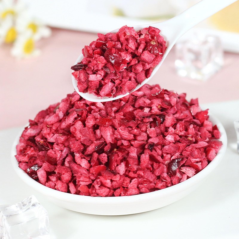 Diced Cranberries 1.76ozfreeze-dried cranberries Crushed Cranberries Dried Baked pastry ingredients