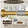 YNL Tension Curtain Rod 34-66 inches-Never Rust, Non-Slip, No Drill