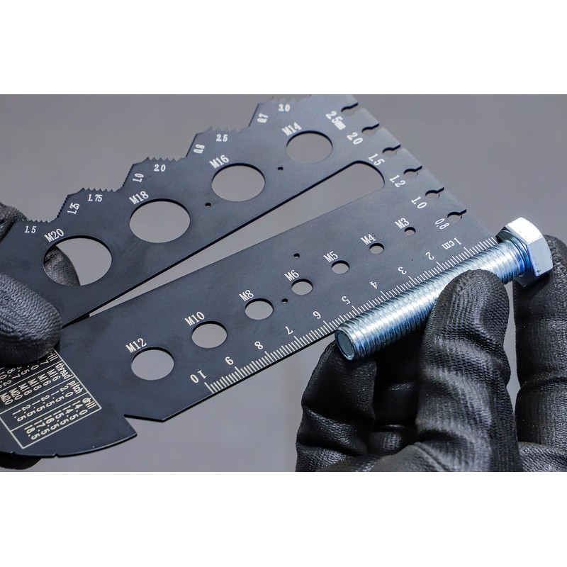 BGS 74247 | Screwpitch Gauge and Thread Template | Metric