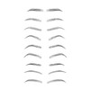 Yesallwas 9 Sheets 4D Hair-like Black Eyebrow Tattoo Sticker False
