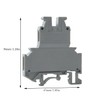 10PCS J42-2.5T DIN Rail Terminal Block Connector Kit with Nylon