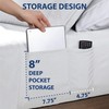 Cathay Home Queen Double-Sided Organizer Pocket Fitted Smart Sheet -
