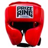 PRIZE RING "Professional SX" Genuine Leather Headgear Red (L)