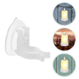 STOBAZA 10pcs Suction Cup Candle Holder for Windows Suction Cup Candle Clips Candle Candle Holders Candle Holders Wall Suction Cup Hooks