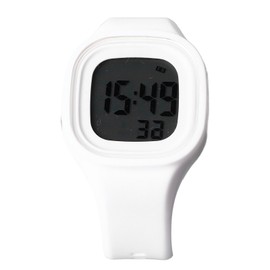 Silicone Watch for Men Women Waterproof Backlight Soft Strap Alarm Silicone LED Digital Watch White
