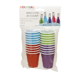 KOLORAE Mini Cups - Mini Disposable Color Shot Glasses! 2 OZ Assorted Color Mini Shot Glasses, Perfect for Any Occasion - Available in A Set of 20 OR 120 Mini Cups! (120)