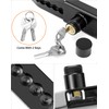 QWORK Shipping Container Lock, 2 Pack 9.8" to 17.3" Adjustable